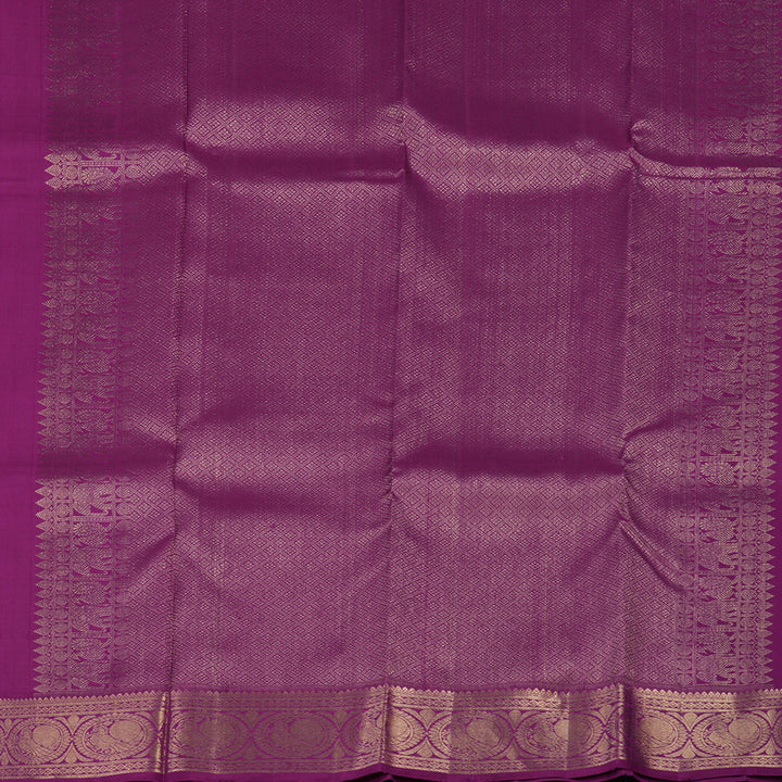 Hayagrivas Handloom Purple Kanjivaram Silk Saree KBD2171C2-6