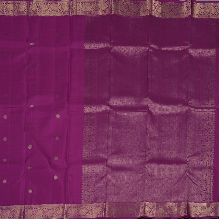 Hayagrivas Handloom Purple Kanjivaram Silk Saree KBD2171C2-6