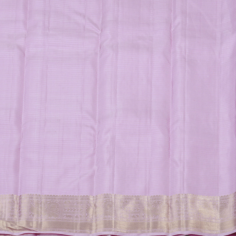 Hayagrivas Lavender Handloom Kanjivaram Silk Saree KBD2171C3-1