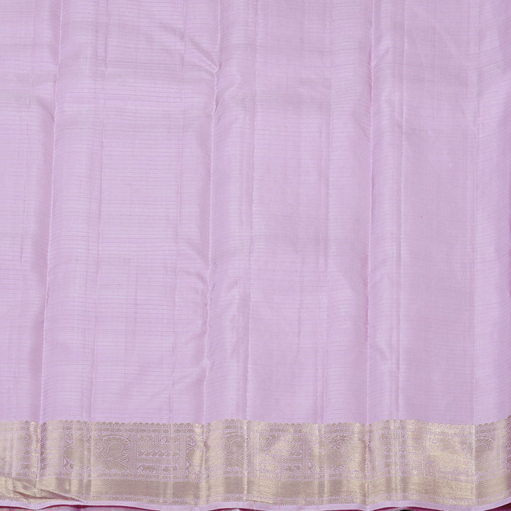 Hayagrivas Lavender Handloom Kanjivaram Silk Saree KBD2171C3-1
