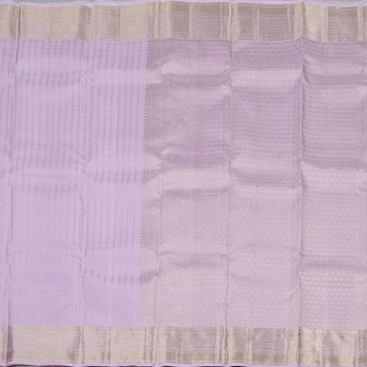 Hayagrivas Lavender Handloom Kanjivaram Silk Saree KBD2171C3-1