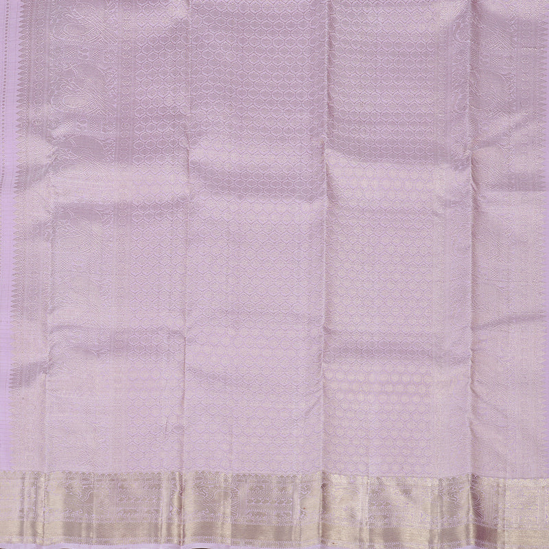Hayagrivas Lavender Handloom Kanjivaram Silk Saree KBD2171C3-1