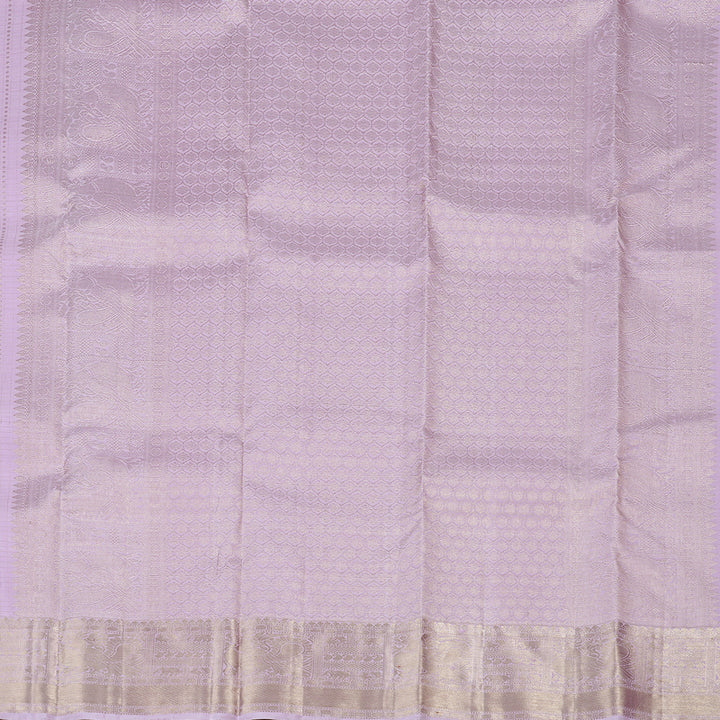 Hayagrivas Lavender Handloom Kanjivaram Silk Saree KBD2171C3-1