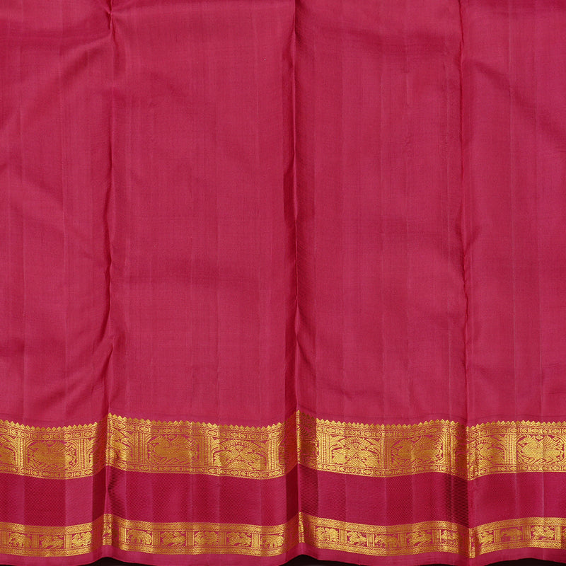Hayagrivas Handloom Kanjivaram Silk Saree in Earthy Dark Brown KBD2173C1-1