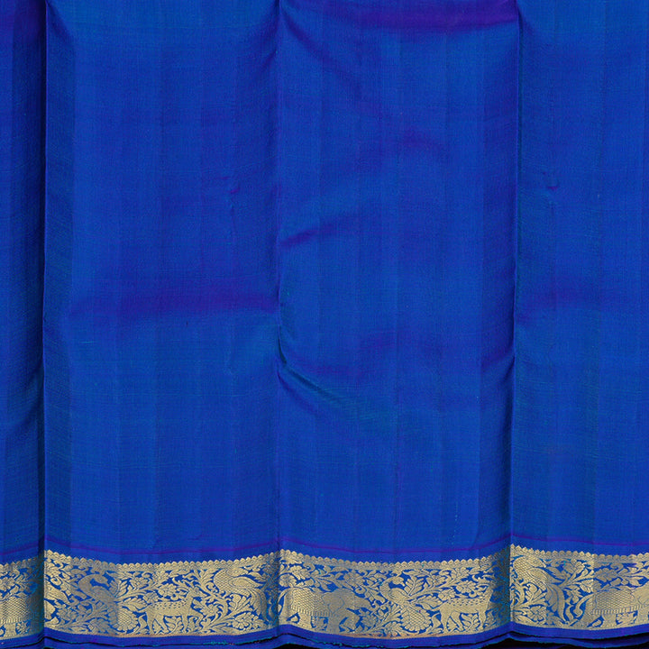 Hayagrivas Handloom Kanjivaram Silk Saree in Dreamy Light Pastel Blue KBD2175C2-1