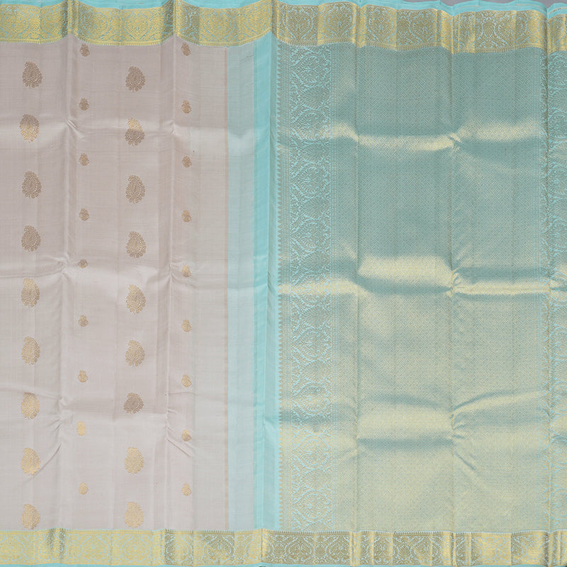 Hayagrivas Handloom Kanjivaram Silk Saree in Versatile Beige KBD2175C5-1