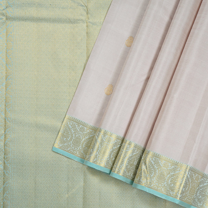 Hayagrivas Handloom Kanjivaram Silk Saree in Versatile Beige KBD2175C5-1