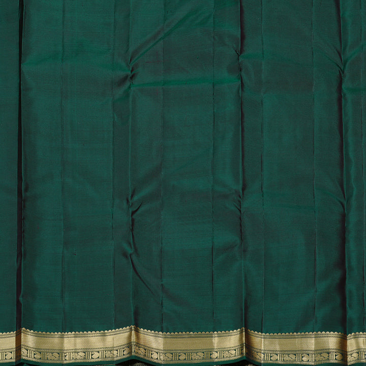 Hayagrivas Handloom Kanjivaram Silk Saree in Timeless Burnt Orange KBD2176C1-2