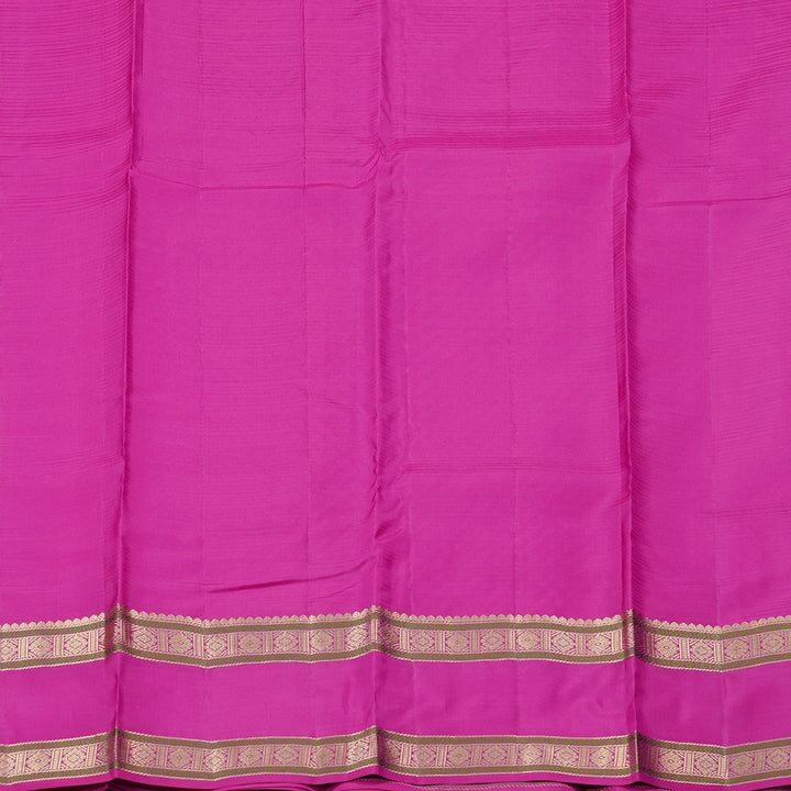 Hayagrivas Orangish Pink Handloom Kanjivaram Silk Saree with Pink Border KBD2176C3-2