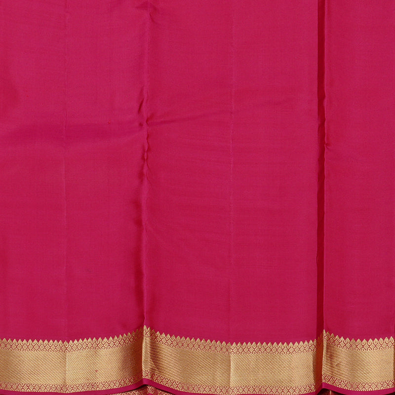 Hayagrivas Handloom Kanjivaram Silk Saree in Gorgeous Dark Orange KBD2176C4-9