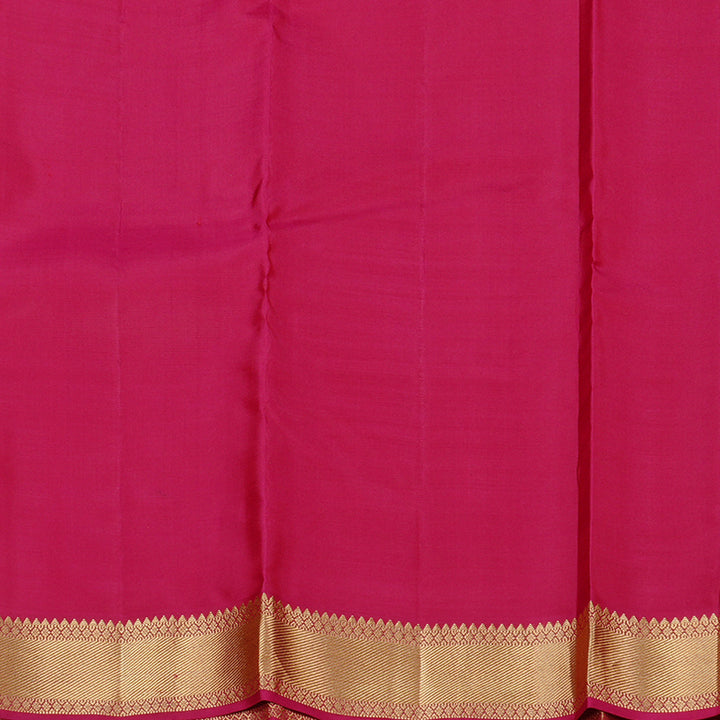 Hayagrivas Handloom Kanjivaram Silk Saree in Gorgeous Dark Orange KBD2176C4-9
