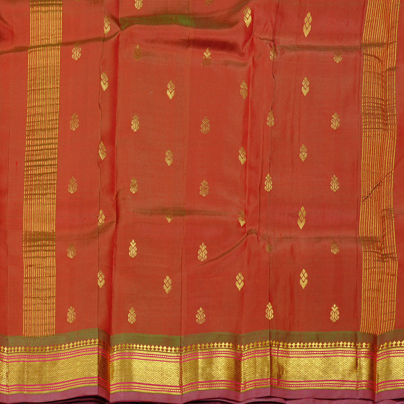 Hayagrivas Purple Handloom Kanjivaram Silk Saree with Mandhalir Border KBD2177C2-11