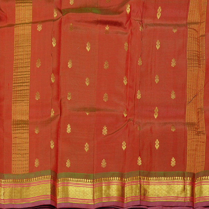 Hayagrivas Purple Handloom Kanjivaram Silk Saree with Mandhalir Border KBD2177C2-11