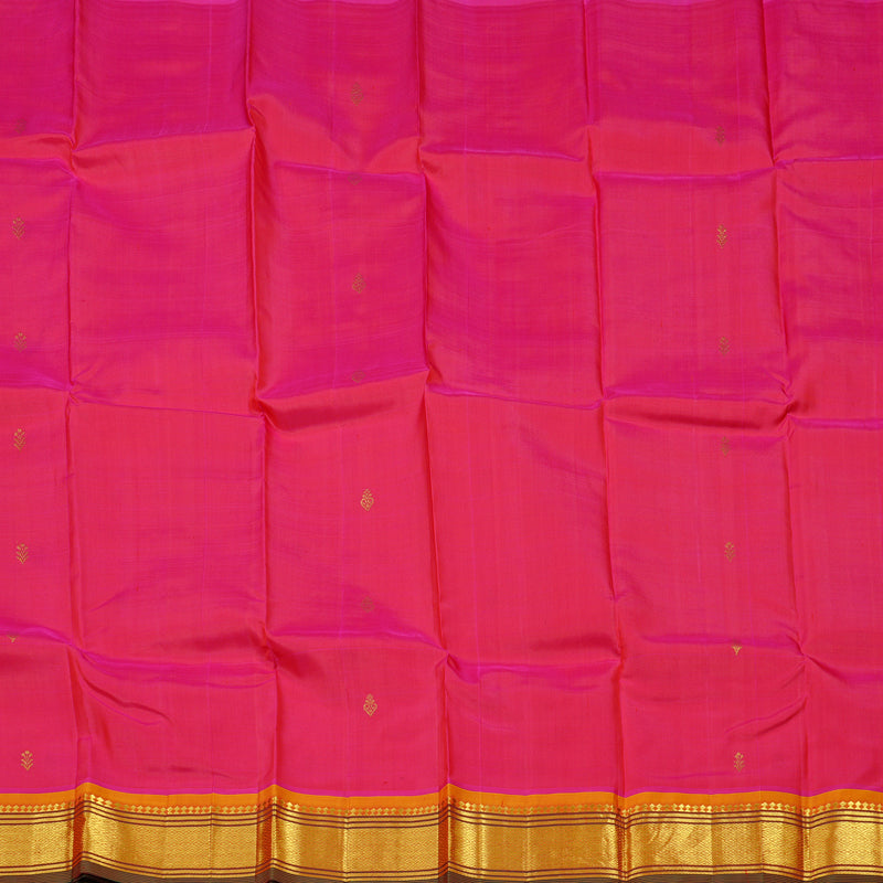 Hayagrivas Handloom Pure Kanjivaram Silk Saree in Charming Reddish Pink KBD2177C2-12