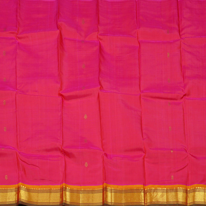 Hayagrivas Handloom Pure Kanjivaram Silk Saree in Charming Reddish Pink KBD2177C2-12