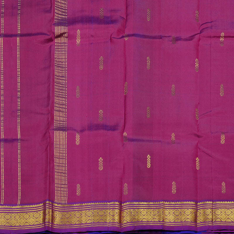 Hayagrivas Sky Blue Handloom Kanjivaram Silk Saree with Blue With Purple Border KBD2177C3-18