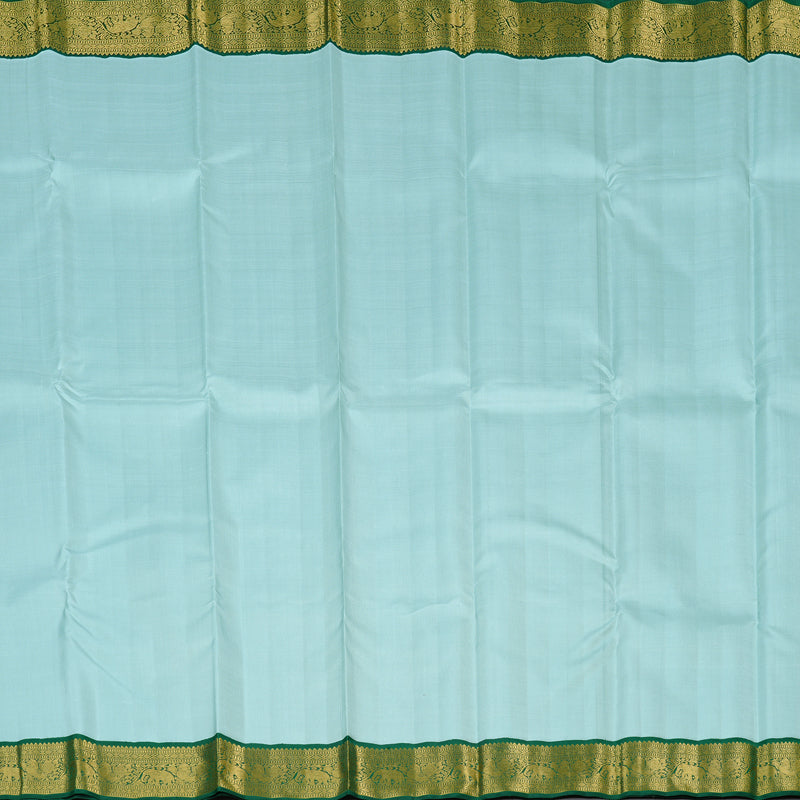 Hayagrivas Handloom Kanjivaram Silk Saree in Soothing Pastel Blue KBD2178C5-1