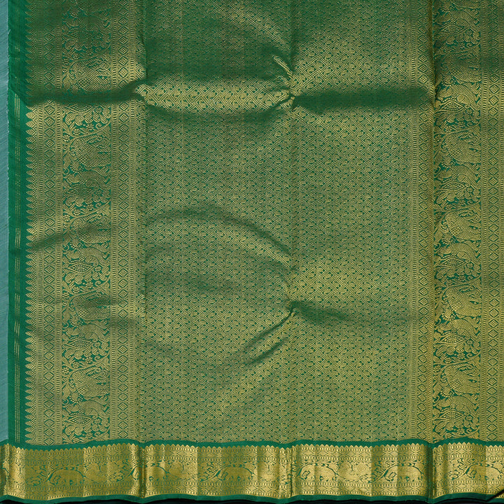 Hayagrivas Handloom Kanjivaram Silk Saree in Soothing Pastel Blue KBD2178C5-1