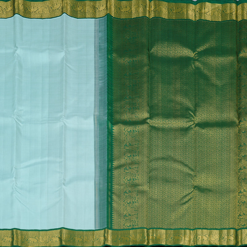 Hayagrivas Handloom Kanjivaram Silk Saree in Soothing Pastel Blue KBD2178C5-1