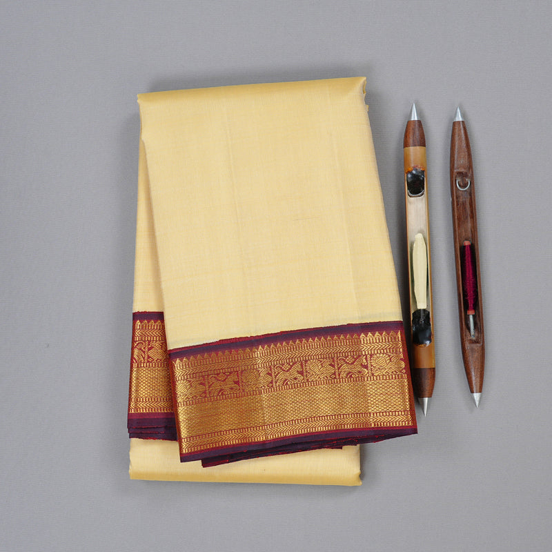 Hayagrivas Handloom Kanjivaram Silk Saree Graceful Sandal KBD2178C5-2