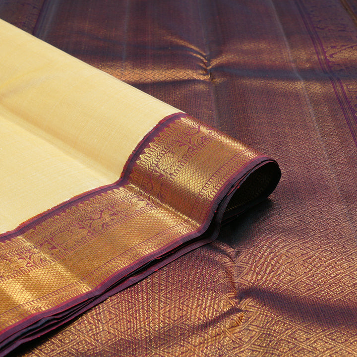 Hayagrivas Handloom Kanjivaram Silk Saree Graceful Sandal KBD2178C5-2
