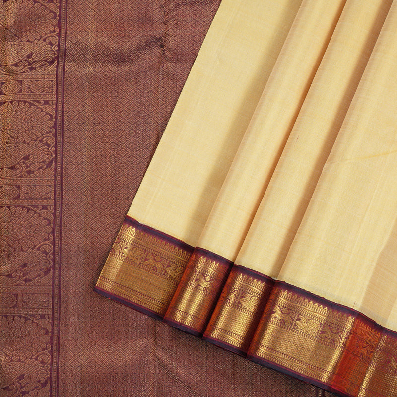 Hayagrivas Handloom Kanjivaram Silk Saree Graceful Sandal KBD2178C5-2