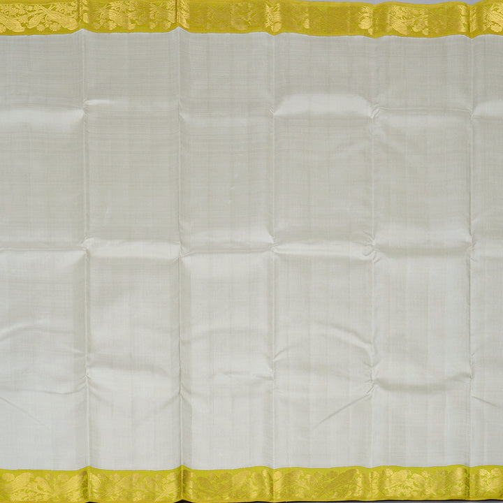 Hayagrivas Handloom Kanjivaram Silk Saree in Lustrous Silver Grey KBD2178C5-3