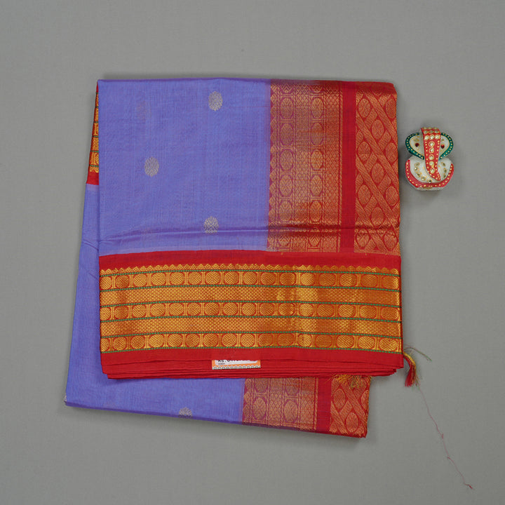 Hayagrivas Handloom Silk Cotton Saree in Serene Lavender KBD2183C1-3