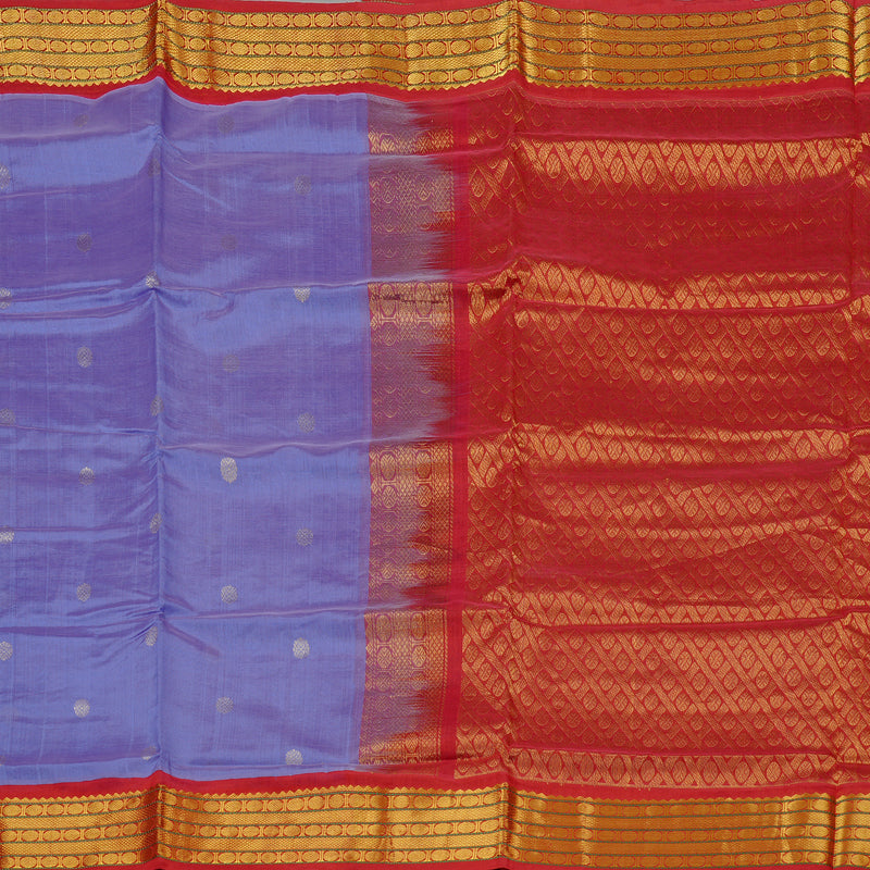 Hayagrivas Handloom Silk Cotton Saree in Serene Lavender KBD2183C1-3