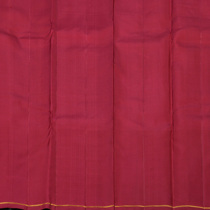 Hayagrivas Grey And Black Handloom Kanjivaram Silk Saree KBD2193C1-1