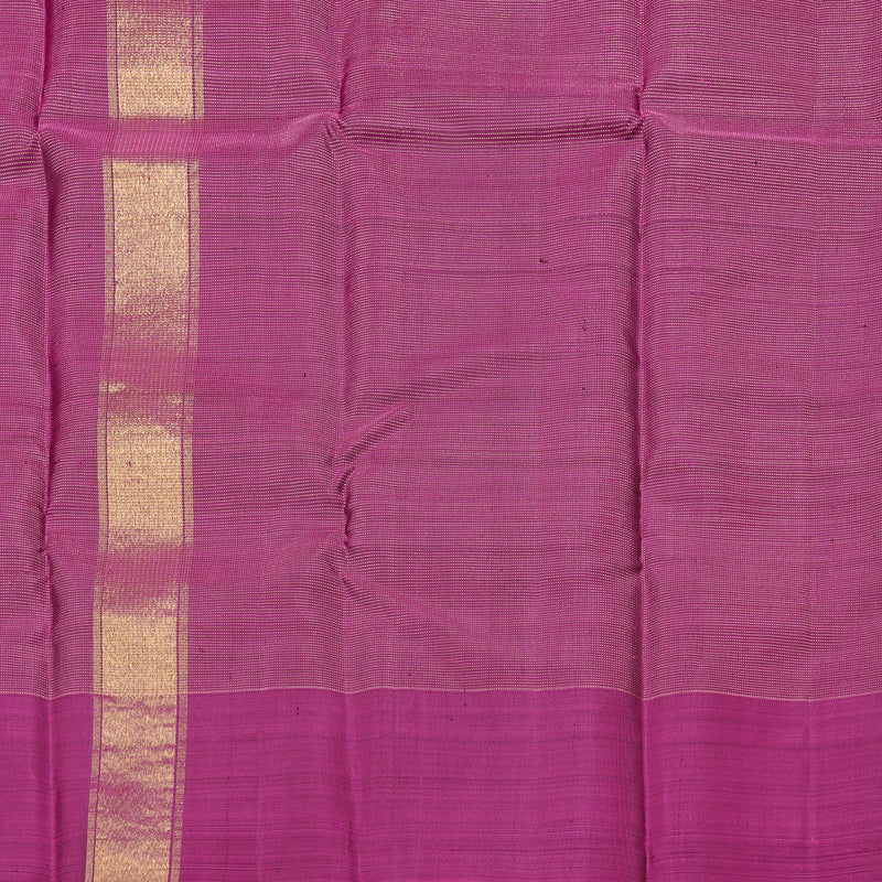 Hayagrivas Dark Blue Handloom Kanjivaram Silk Saree with Dark Purple Border KBD2194C1-1
