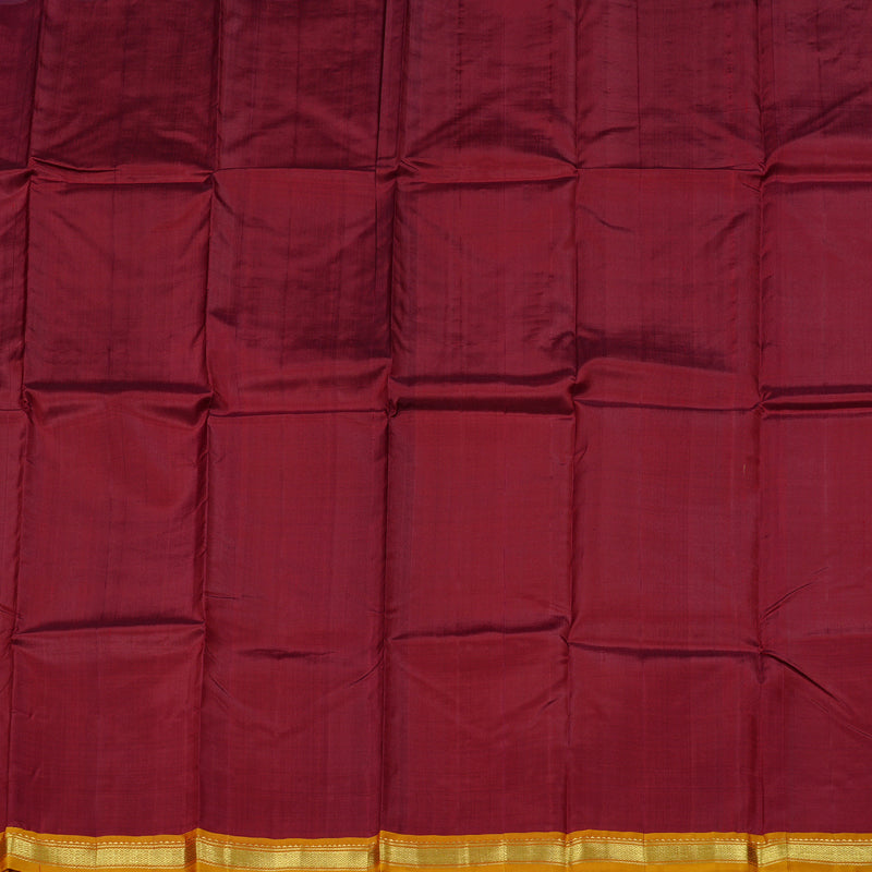Hayagrivas Maroon Handloom Kanjivaram Silk Saree KBD2197C1-2