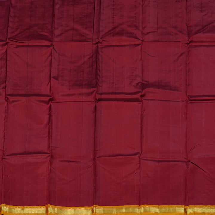 Hayagrivas Maroon Handloom Kanjivaram Silk Saree KBD2197C1-2