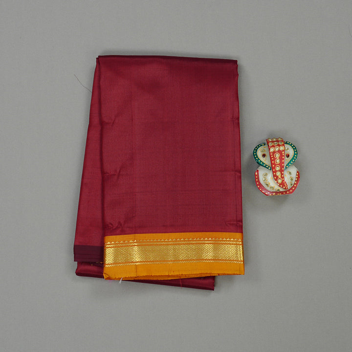 Hayagrivas Maroon Handloom Kanjivaram Silk Saree KBD2197C1-2