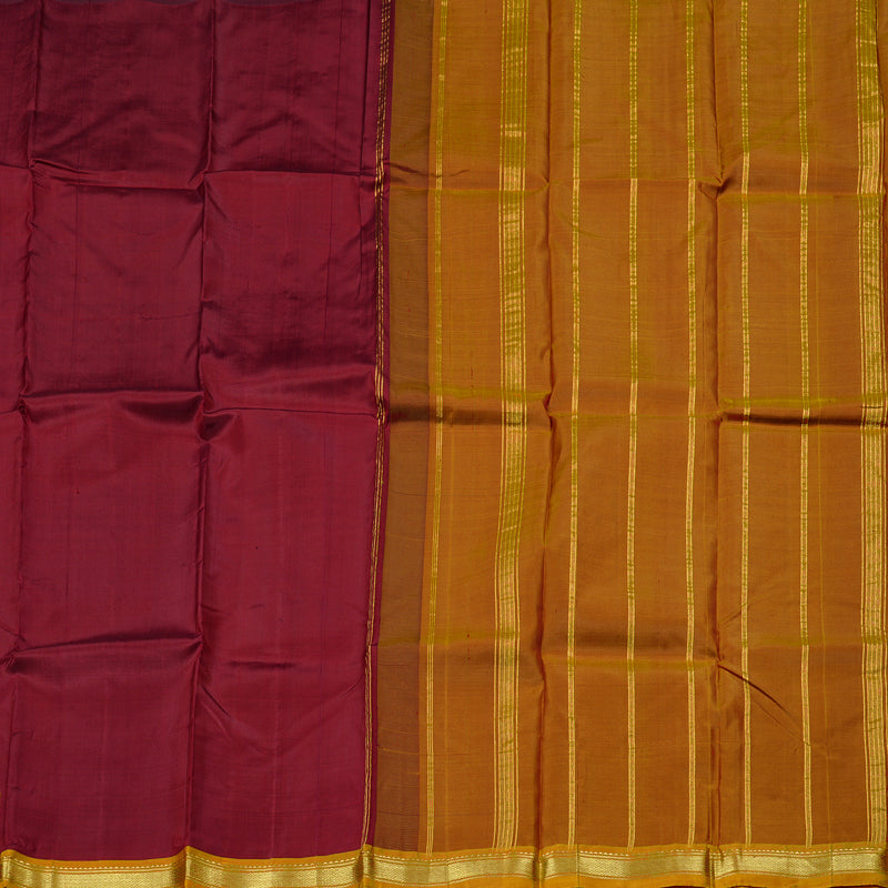 Hayagrivas Maroon Handloom Kanjivaram Silk Saree KBD2197C1-2