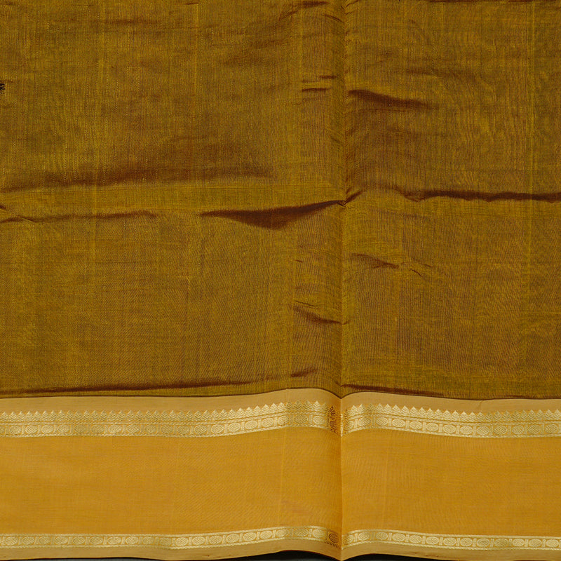 Hayagrivas Handloom Pure Silk Cotton Saree in Rich Mehandi Green KBD2213C1-1