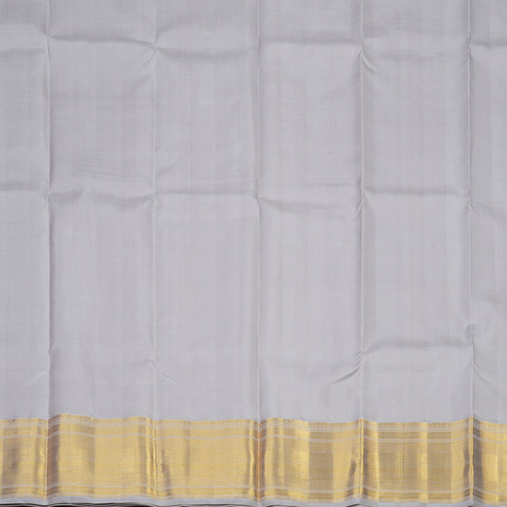 Hayagrivas Handloom Maroon Kanjivaram Pattu Pavadai with Lilac Border KBE1001I22-1