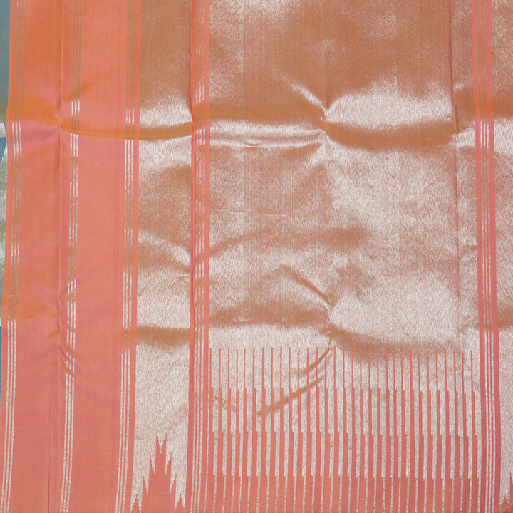 Hayagrivas Handloom Multicolour Kanjivaram Silk Saree KBE1004I4-1