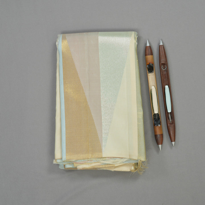 Hayagrivas Handloom Multicolour Kanjivaram Silk Saree KBE1005I7-1