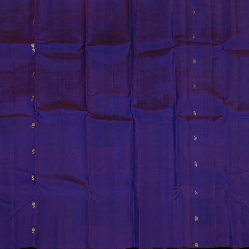 Hayagrivas Handloom Ink Blue Kanjivaram Silk Saree KBE1008I13-1