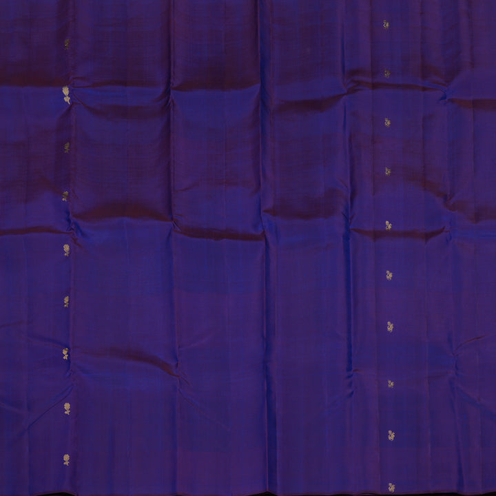 Hayagrivas Handloom Ink Blue Kanjivaram Silk Saree KBE1008I13-1