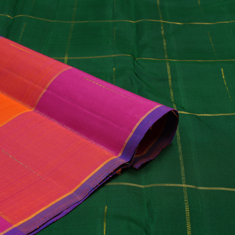 Hayagrivas Handloom Multicolour Kanjivaram Silk Saree KBE1008I3-1