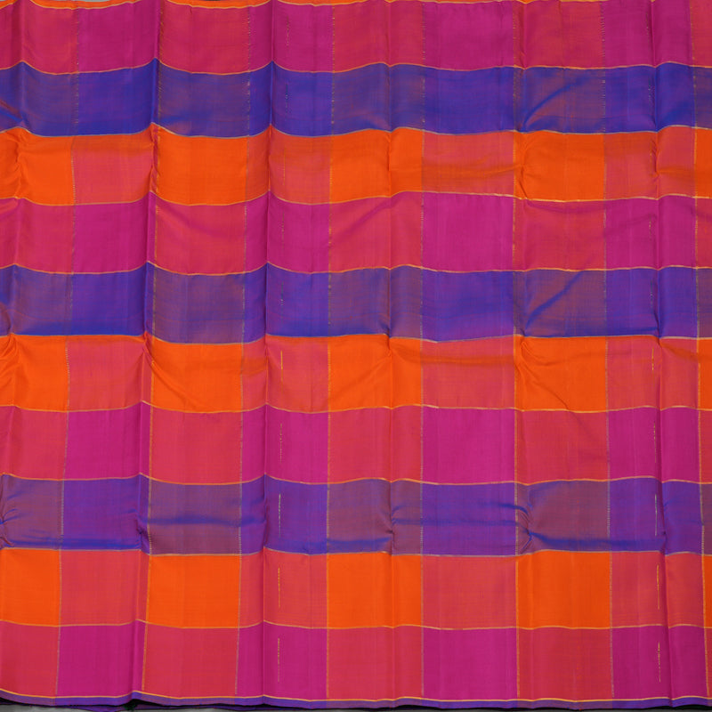 Hayagrivas Handloom Multicolour Kanjivaram Silk Saree KBE1008I3-1