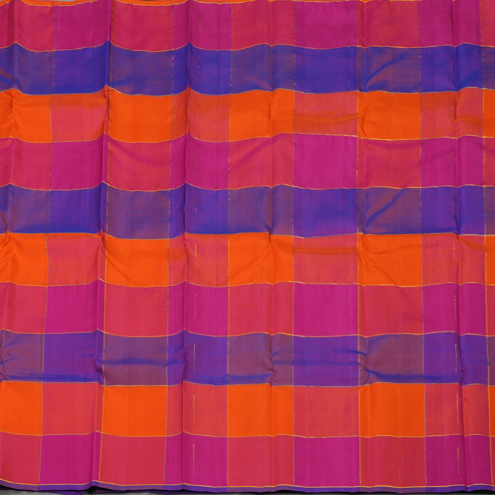 Hayagrivas Handloom Multicolour Kanjivaram Silk Saree KBE1008I3-1