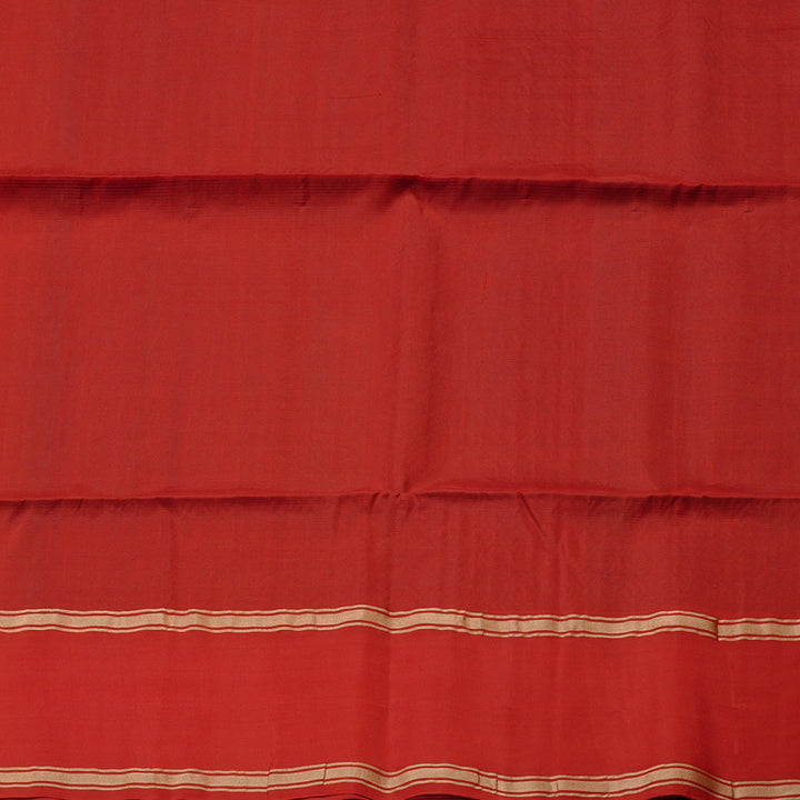 Hayagrivas Sea Blue Handloom Soft Silk Saree with Red Border KBE100D3-5