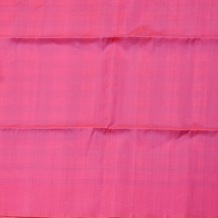Hayagrivas Sea Blue With Sandal Checks Handloom Soft Silk Saree with Pink Border KBE100D8-2