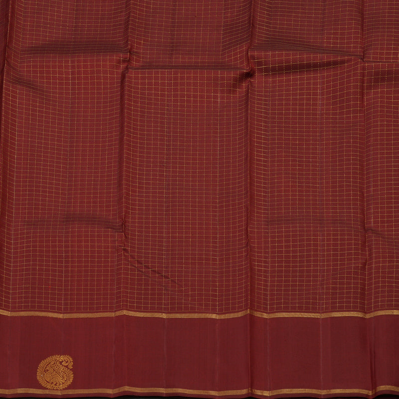 Hayagrivas Handloom Maroon Kanjivaram Silk Saree KBE1010I5-1