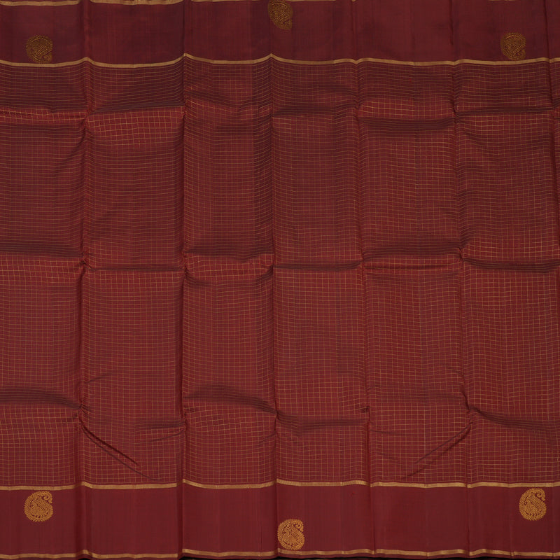Hayagrivas Handloom Maroon Kanjivaram Silk Saree KBE1010I5-1