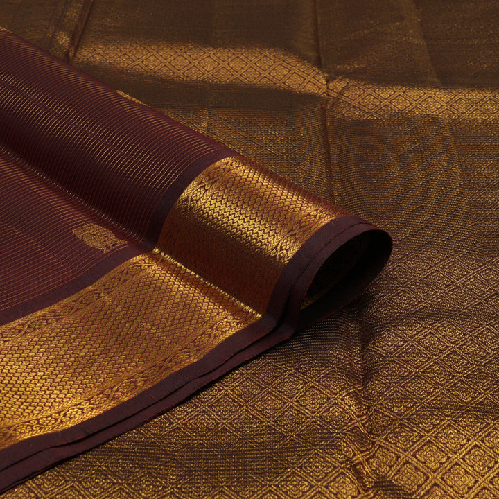 Hayagrivas Handloom Araku Maroon Vairaoosi Kanjivaram Silk Saree KBE1010I7-1