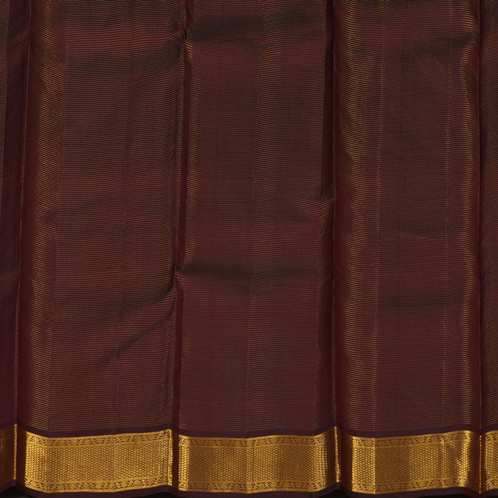 Hayagrivas Handloom Araku Maroon Vairaoosi Kanjivaram Silk Saree KBE1010I7-1